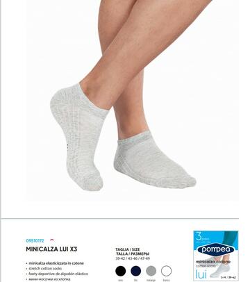 ART. 09510172- minicalza uomo cotone 09510172 - Fratelli Parenti